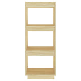 NNEVL Book Cabinet/Room Divider 40x35x103 cm Solid Pinewood
