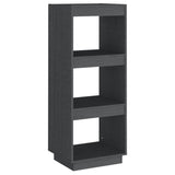 NNEVL Book Cabinet/Room Divider Grey 40x35x103 cm Solid Pinewood