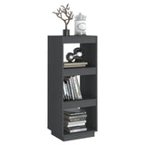 NNEVL Book Cabinet/Room Divider Grey 40x35x103 cm Solid Pinewood