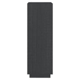 NNEVL Book Cabinet/Room Divider Grey 40x35x103 cm Solid Pinewood