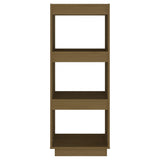 NNEVL Book Cabinet/Room Divider Honey Brown Solid Pinewood