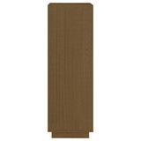 NNEVL Book Cabinet/Room Divider Honey Brown Solid Pinewood