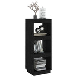 NNEVL Book Cabinet/Room Divider Black 40x35x103 cm Solid Pinewood