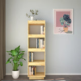 NNEVL Book Cabinet/Room Divider 40x35x135 cm Solid Pinewood