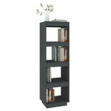 NNEVL Book Cabinet/Room Divider Grey 40x35x135 cm Solid Pinewood