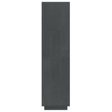 NNEVL Book Cabinet/Room Divider Grey 40x35x135 cm Solid Pinewood