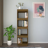 NNEVL Book Cabinet/Room Divider Honey Brown 40x35x135 cm Solid Pinewood