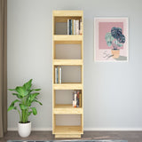 NNEVL Book Cabinet/Room Divider 40x35x167 cm Solid Pinewood