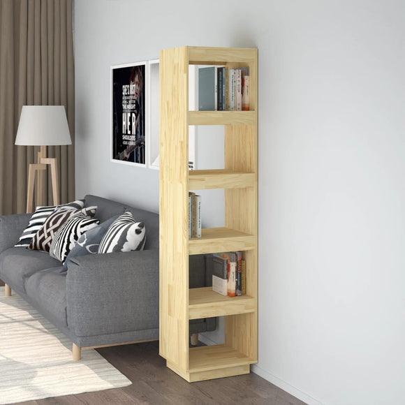 NNEVL Book Cabinet/Room Divider 40x35x167 cm Solid Pinewood