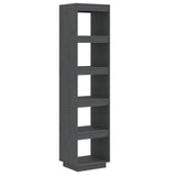 NNEVL Book Cabinet/Room Divider Grey 40x35x167 cm Solid Wood Pine