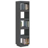 NNEVL Book Cabinet/Room Divider Grey 40x35x167 cm Solid Wood Pine