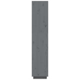 NNEVL Book Cabinet/Room Divider Grey 40x35x167 cm Solid Wood Pine