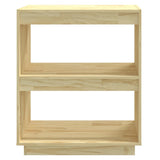 NNEVL Book Cabinet 60x35x71 cm Solid Pinewood