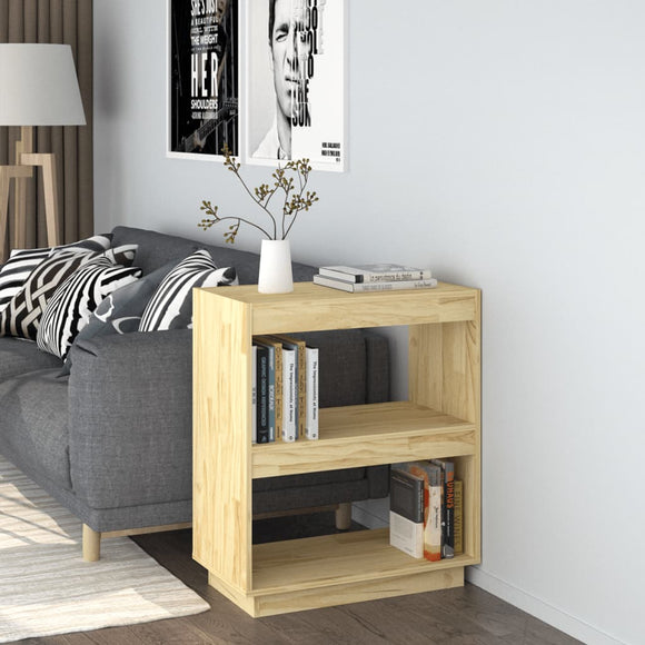 NNEVL Book Cabinet 60x35x71 cm Solid Pinewood