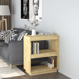 NNEVL Book Cabinet 60x35x71 cm Solid Pinewood
