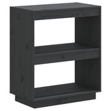 NNEVL Book Cabinet Grey 60x35x71 cm Solid Wood Pine