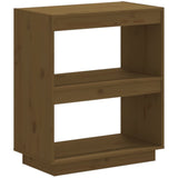 NNEVL Book Cabinet Honey Brown 60x35x71 cm Solid Wood Pine