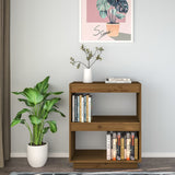 NNEVL Book Cabinet Honey Brown 60x35x71 cm Solid Wood Pine