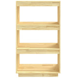 NNEVL Book Cabinet/Room Divider 60x35x103 cm Solid Pinewood