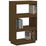 NNEVL Book Cabinet/Room Divider Honey Brown 60x35x103 cm Solid Wood Pine