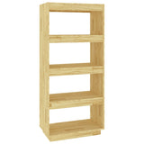 NNEVL Book Cabinet/Room Divider 60x35x135 cm Solid Pinewood