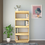 NNEVL Book Cabinet/Room Divider 60x35x135 cm Solid Pinewood