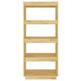 NNEVL Book Cabinet/Room Divider 60x35x135 cm Solid Pinewood