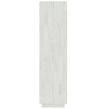 NNEVL Book Cabinet/Room Divider White 60x35x135 cm Solid Pinewood