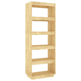 NNEVL Book Cabinet/Room Divider 60x35x167 cm Solid Pinewood