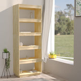 NNEVL Book Cabinet/Room Divider 60x35x167 cm Solid Pinewood