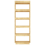 NNEVL Book Cabinet/Room Divider 60x35x167 cm Solid Pinewood