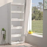 NNEVL Book Cabinet/Room Divider White 60x35x167 cm Solid Pinewood