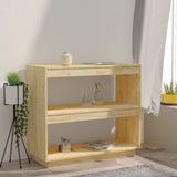 NNEVL Book Cabinet 80x35x71 cm Solid Pinewood