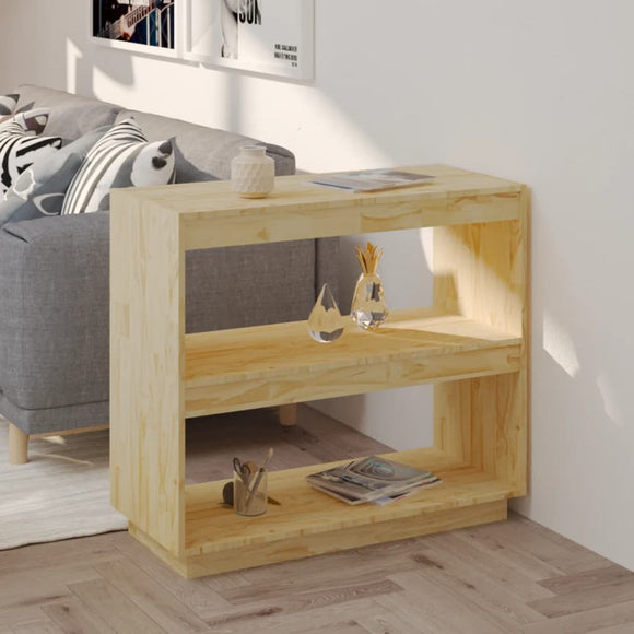 NNEVL Book Cabinet 80x35x71 cm Solid Pinewood