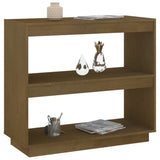 NNEVL Book Cabinet Honey Brown 80x35x71 cm Solid Pinewood