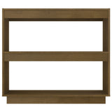 NNEVL Book Cabinet Honey Brown 80x35x71 cm Solid Pinewood