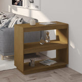 NNEVL Book Cabinet Honey Brown 80x35x71 cm Solid Pinewood