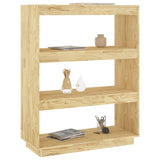 NNEVL Book Cabinet/Room Divider 80x35x103 cm Solid Pinewood