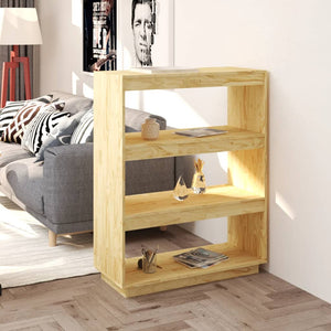 NNEVL Book Cabinet/Room Divider 80x35x103 cm Solid Pinewood