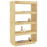 NNEVL Book Cabinet/Room Divider 80x35x135 cm Solid Pinewood
