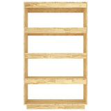 NNEVL Book Cabinet/Room Divider 80x35x135 cm Solid Pinewood