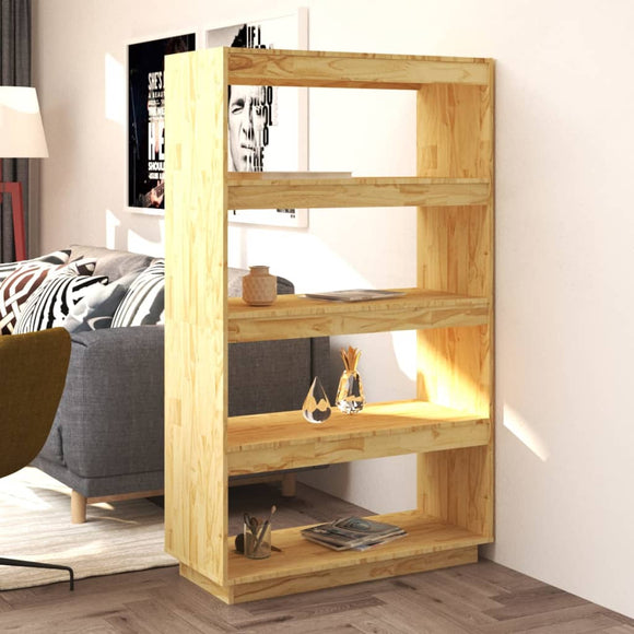 NNEVL Book Cabinet/Room Divider 80x35x135 cm Solid Pinewood