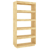 NNEVL Book Cabinet/Room Divider 80x35x167 cm Solid Pinewood