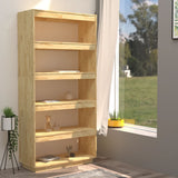NNEVL Book Cabinet/Room Divider 80x35x167 cm Solid Pinewood