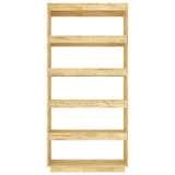 NNEVL Book Cabinet/Room Divider 80x35x167 cm Solid Pinewood