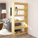 NNEVL Book Cabinet/Room Divider 80x35x167 cm Solid Pinewood