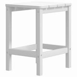 NNEVL Garden Adirondack Table White 38x38x46 cm HDPE