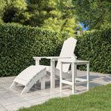 NNEVL Garden Adirondack Table White 38x38x46 cm HDPE