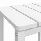 NNEVL Garden Adirondack Table White 38x38x46 cm HDPE