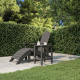 NNEVL Garden Adirondack Table Anthracite 38x38x46 cm HDPE
